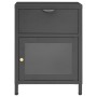 Anthracite gray steel and glass bedside table 40x30x54.5 cm by vidaXL, Nightstands - Ref: Foro24-336054, Price: 88,56 €, Disc...