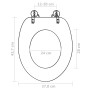 MDF wood toilet seat cover with water drops design by vidaXL, Toilet and bidet seats - Ref: Foro24-141482, Price: 39,30 €, Di...