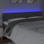 Dark gray fabric headboard with LED 160x5x78/88 cm by , Headboards and footboards - Ref: Foro24-3121857, Price: 65,99 €, Disc...