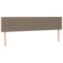 Headboard with LED in taupe gray fabric 160x5x78/88 cm by , Headboards and footboards - Ref: Foro24-3121860, Price: 66,50 €, ...