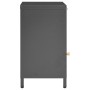 Anthracite gray steel and glass bedside table 40x30x54.5 cm by vidaXL, Nightstands - Ref: Foro24-336054, Price: 88,56 €, Disc...