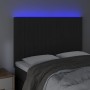 Black velvet headboard with LED lights 144x5x118/128 cm by , Headboards and footboards - Ref: Foro24-3122712, Price: 117,50 €...