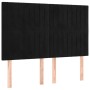 Black velvet headboard with LED lights 144x5x118/128 cm by , Headboards and footboards - Ref: Foro24-3122712, Price: 117,50 €...