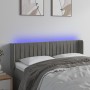 Cabecero con LED de terciopelo gris claro 147x16x78/88 cm de , Cabeceros y pies de cama - Ref: Foro24-3123522, Precio: 77,08 ...