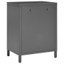 Anthracite gray steel and glass bedside table 40x30x54.5 cm by vidaXL, Nightstands - Ref: Foro24-336054, Price: 88,56 €, Disc...