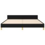 Estructura de cama con cabecero de tela negro 160x200 cm de , Camas y somieres - Ref: Foro24-3125148, Precio: 228,99 €, Descu...