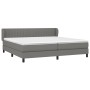 Cama box spring con colchón tela gris oscuro 200x200 cm de , Camas y somieres - Ref: Foro24-3126430, Precio: 623,62 €, Descue...