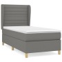 Cama box spring con colchón tela gris oscuro 80x200 cm de , Camas y somieres - Ref: Foro24-3128558, Precio: 349,84 €, Descuen...