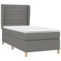 Cama box spring con colchón tela gris oscuro 80x200 cm de , Camas y somieres - Ref: Foro24-3128558, Precio: 349,84 €, Descuen...