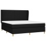 Box spring bed with black fabric mattress 160x200 cm by , Beds and slatted bases - Ref: Foro24-3128695, Price: 589,50 €, Disc...