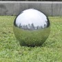 Sphere waterfall fountain with stainless steel garden LEDs 40 cm by vidaXL, Fountains and waterfalls - Ref: Foro24-41684, Pri...