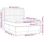 Box spring bed with pink velvet mattress 140x190 cm by , Beds and slatted bases - Ref: Foro24-3132800, Price: 516,46 €, Disco...