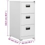 Hellgrauer Aktenschrank aus Stahl, 46 x 62 x 102,5 cm von vidaXL, Aktenschränke - Ref: Foro24-20123, Preis: 185,74 €, Rabatt: %