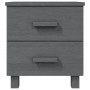 2 HAMAR solid pine dark gray bedside tables 40x35x44.5 cm by vidaXL, Nightstands - Ref: Foro24-340410, Price: 78,47 €, Discou...