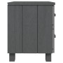 2 HAMAR solid pine dark gray bedside tables 40x35x44.5 cm by vidaXL, Nightstands - Ref: Foro24-340410, Price: 78,47 €, Discou...