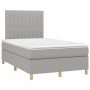 Boxspringbett mit Stoffmatratze und hellgrauer LED 120x200 cm von , Betten und Lattenroste - Ref: Foro24-3135581, Preis: 434,...