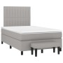 Cama box spring con colchón tela gris claro 120x200 cm de , Camas y somieres - Ref: Foro24-3136741, Precio: 466,12 €, Descuen...