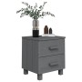 2 HAMAR solid pine dark gray bedside tables 40x35x44.5 cm by vidaXL, Nightstands - Ref: Foro24-340410, Price: 78,47 €, Discou...