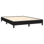 Cama box spring con colchón tela negro 140x200 cm de , Camas y somieres - Ref: Foro24-3140219, Precio: 446,56 €, Descuento: %