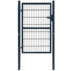 Individual 2D fence gate anthracite gray 106x230 cm by vidaXL, garden gates - Ref: Foro24-141745, Price: 260,99 €, Discount: %