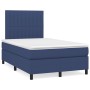 Box spring bed with blue fabric mattress 120x200 cm by , Beds and slatted bases - Ref: Foro24-3141927, Price: 440,40 €, Disco...