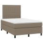 Cama box spring con colchón tela gris taupe 120x200 cm de , Camas y somieres - Ref: Foro24-3141925, Precio: 450,33 €, Descuen...