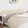 Headboards 2 units of cream-colored fabric 80x5x78/88 cm by , Headboards and footboards - Ref: Foro24-346261, Price: 63,40 €,...