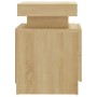 Mesita de noche madera de ingeniería roble Sonoma 45x35x52 cm de vidaXL, Mesitas de noche - Ref: Foro24-326852, Precio: 83,26...