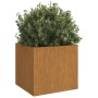 Corten steel planter 32x30x29 cm by , Pots and planters - Ref: Foro24-821547, Price: 33,25 €, Discount: %