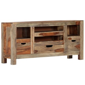 Aparador de madera maciza de sheesham gris 100x30x50 cm de , Aparadores - Ref: Foro24-247751, Precio: 214,47 €, Descuento: %