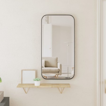 Black rectangular wall mirror 30x60 cm by , Mirrors - Ref: Foro24-344917, Price: 50,36 €, Discount: %