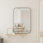 Black rectangular wall mirror 40x60 cm by , Mirrors - Ref: Foro24-344920, Price: 65,18 €, Discount: %