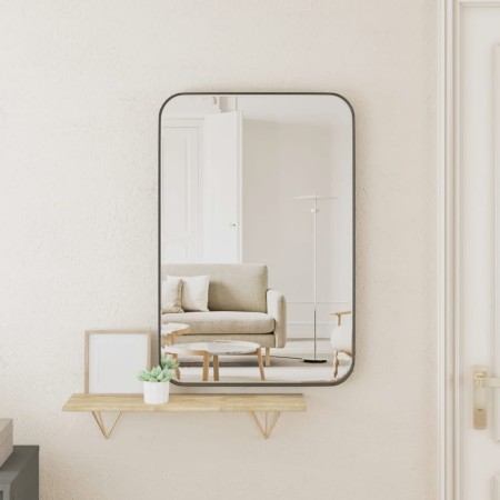 Black rectangular wall mirror 40x60 cm by , Mirrors - Ref: Foro24-344920, Price: 65,18 €, Discount: %