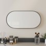 Black oval wall mirror 20x40 cm by , Mirrors - Ref: Foro24-344936, Price: 44,79 €, Discount: %