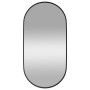 Black oval wall mirror 20x40 cm by , Mirrors - Ref: Foro24-344936, Price: 44,79 €, Discount: %