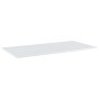 Estante estantería 4uds contrachapada blanco brillo 80x30x1,5cm de , Estanterías - Ref: Foro24-805324, Precio: 34,99 €, Descu...