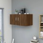 Armario de pared madera de ingeniería roble marrón 80x39x40 cm de vidaXL, Estantes y estanterías - Ref: Foro24-815515, Precio...