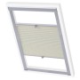 Cream pleated blind U08/808 by vidaXL, Blinds and blinds - Ref: Foro24-131331, Price: 34,62 €, Discount: %