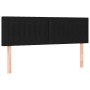 Headboards 2 units black fabric 72x5x78/88 cm by , Headboards and footboards - Ref: Foro24-346244, Price: 62,04 €, Discount: %