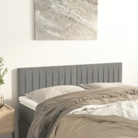 Headboards 2 units light gray velvet 72x5x78/88 cm by , Headboards and footboards - Ref: Foro24-346250, Price: 60,66 €, Disco...