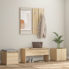 Sonoma Oak Plywood Hallway Furniture Set by , Wardrobes - Ref: Foro24-3082065, Price: 143,49 €, Discount: %