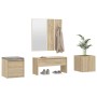 Sonoma Oak Plywood Hallway Furniture Set by , Wardrobes - Ref: Foro24-3082065, Price: 145,96 €, Discount: %