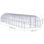 Gallinero de exterior de acero galvanizado 3x12x2 m de , Jaulas y habitáculos para animales pequeños - Ref: Foro24-3095468, P...