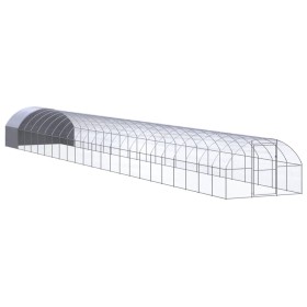 Galvanized steel outdoor chicken coop 3x24x2 m by , Cages and habitats for small animals - Ref: Foro24-3095480, Price: 1,00 €...