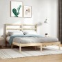 Estructura de cama de matrimonio madera maciza 135x190 cm de , Camas y somieres - Ref: Foro24-3104908, Precio: 111,32 €, Desc...