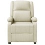 Sillón de masaje de cuero sintético blanco crema de vidaXL, Sillones de masaje eléctricos - Ref: Foro24-242513, Precio: 252,4...