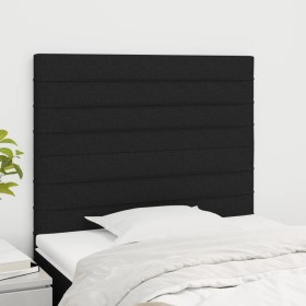 Cabeceros 2 unidades de tela negro 80x5x78/88 cm de , Cabeceros y pies de cama - Ref: Foro24-3116448, Precio: 62,62 €, Descue...