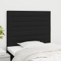 Cabeceros 2 unidades de tela negro 80x5x78/88 cm de , Cabeceros y pies de cama - Ref: Foro24-3116448, Precio: 63,94 €, Descue...