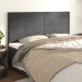 Headboards 4 units of dark gray velvet 80x5x78/88 cm by , Headboards and footboards - Ref: Foro24-3116527, Price: 117,30 €, D...