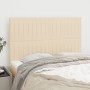 Headboards 4 units cream-colored fabric 72x5x78/88 cm by , Headboards and footboards - Ref: Foro24-3116573, Price: 110,35 €, ...